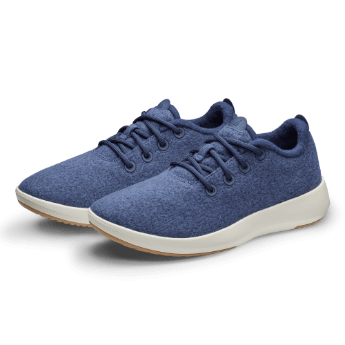 A10101M100 Wool Runner Mizzle Pair Global Mens Wool Hazy Indigo Natural White