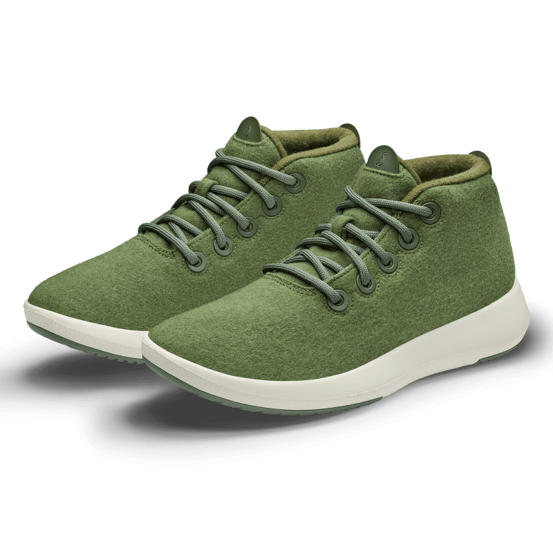 A10123M080 Wool Runner up Mizzle Pair Global Mens Wool Thunder Green Natural White 1