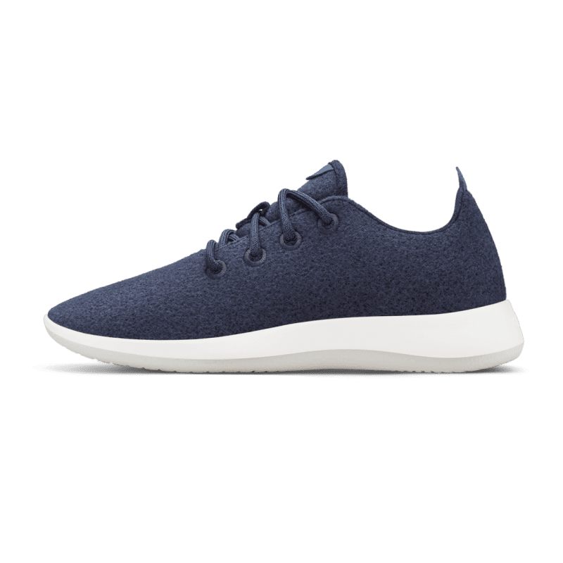 AB0098M SHOE LEFT GLOBAL MENS WOOL RUNNER HAZY INDIGO BLIZZARD